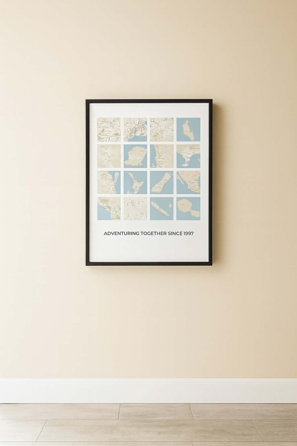 Personalised Travel Map Print